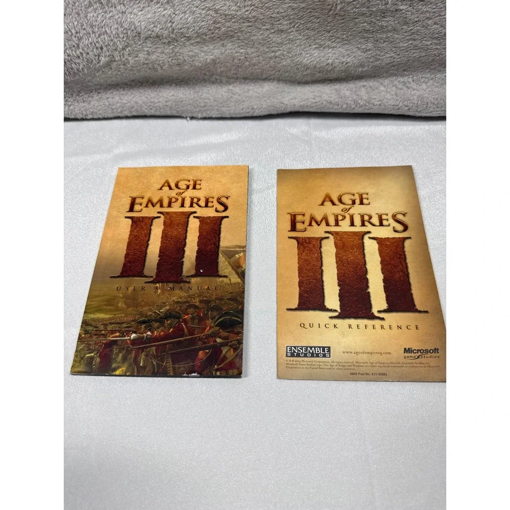 Microsoft Age of Empires III PC Game Multi-Disc RTS Strategy Historical Classic